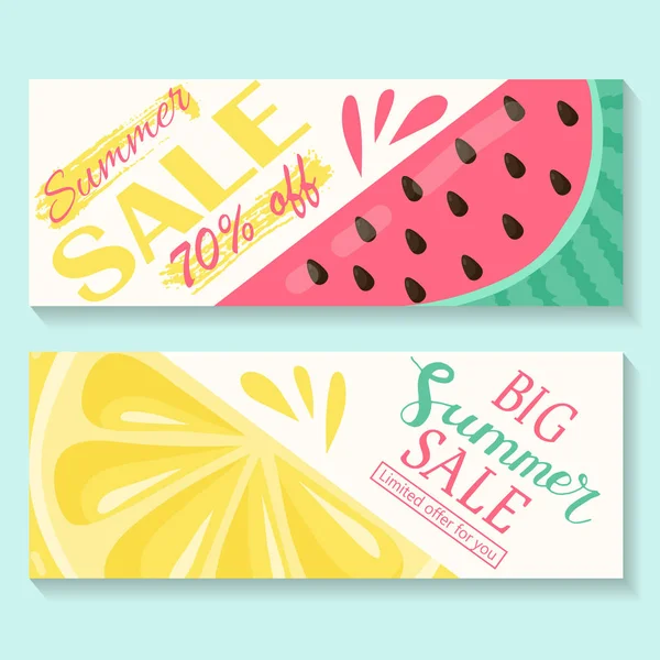 Sommer-Verkauf auf Ananas-Muster und blaue Linien Hintergrund Vektor Illustration. — Stockvektor