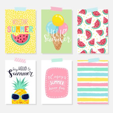 Yaz parlak vektör kümesi