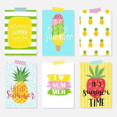 Yaz parlak vektör kümesi