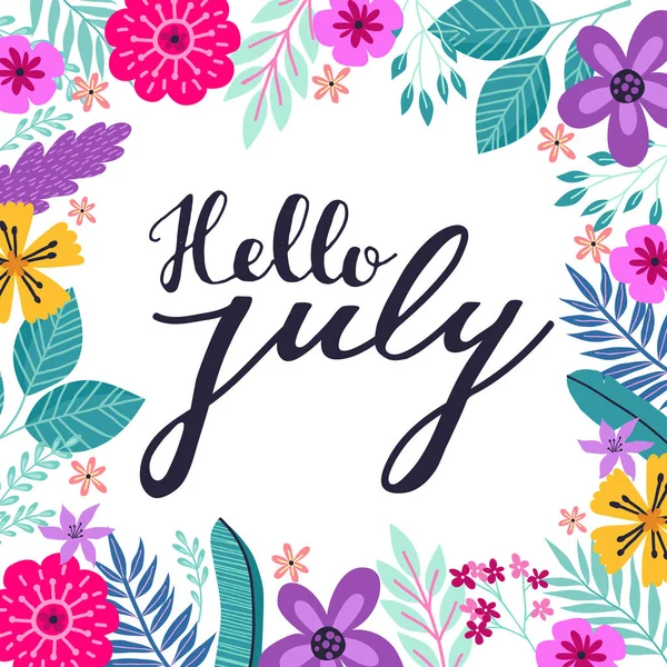 Yaratıcı yaz çiçek kartları tropikal tarzı. Düğün, yıldönümü, Doğum günü, parti davetiyeler. Vektör. İzole.