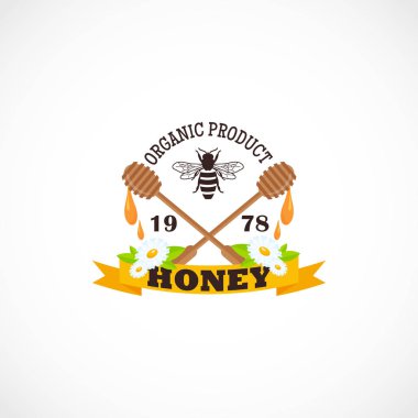 Bal Tarağı Logo Şablon Tasarım Vektörü, Amblem, Tasarım Konsepti, Yaratıcı Sembol, Simge Simgesi, Simge