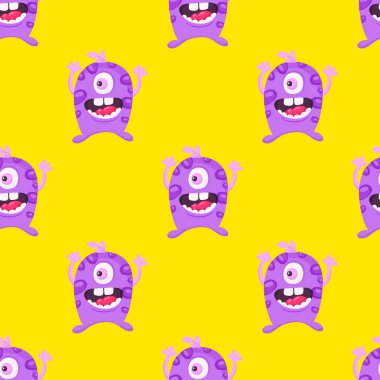 illüstrasyon karikatür canavarlar model serin vektör