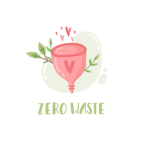 Concept of zero waste lifestyle in the vector. Eco life. — Stock Vector