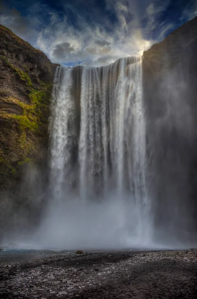 Водоспад Скогафос Півдні Ісландії Поблизу Міста Скогар Ісландія — стокове фото