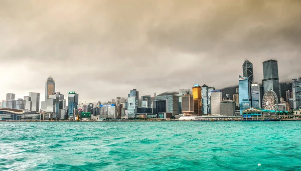 Linha Horizonte Cidade Hong Kong — Fotografia de Stock
