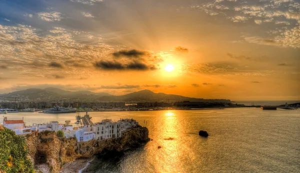 Allgemeiner Blick Auf Den Hafen Von Ibiza — Stockfoto