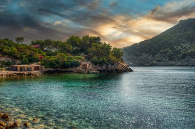 San Miguel Limanı, İbiza. İspanya.-