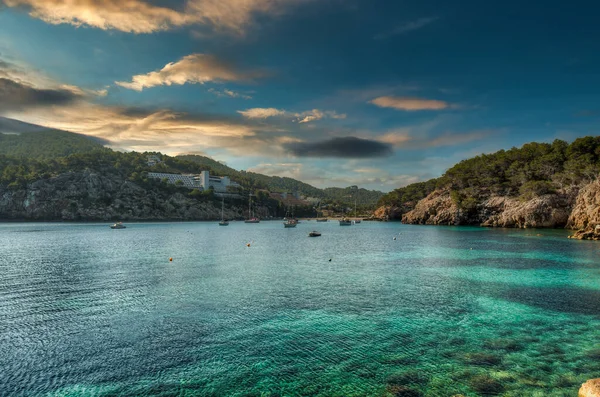 Haven Van San Miguel Ibiza Spanje — Stockfoto