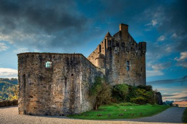 İskoç dağlarında Casillo Eilan Donan.-