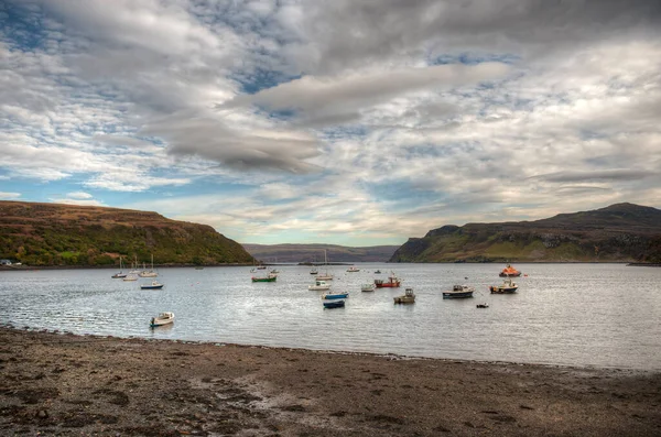 Portree Jest Stolicą Największym Miastem Wyspie Skye Wewnętrznych Hebrydach Szkocji — Zdjęcie stockowe