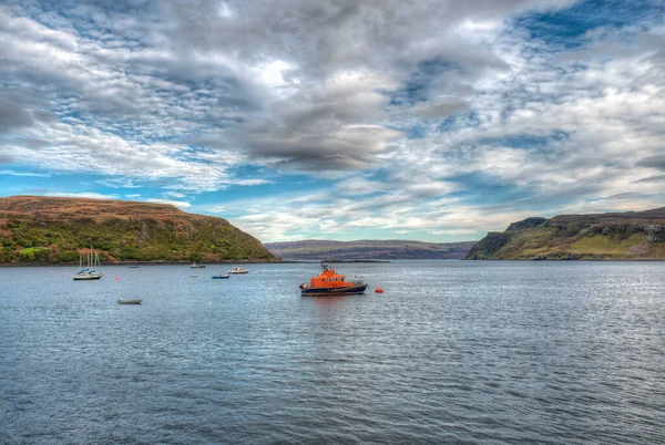 Portree Est Capitale Grande Ville Île Skye Dans Les Hébrides — Photo