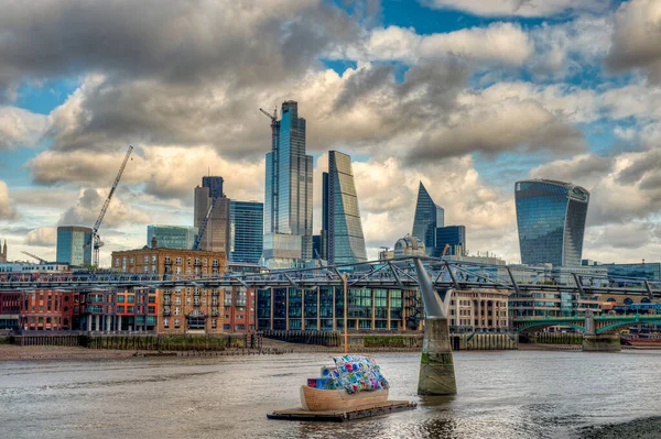 Londres Capital Inglaterra Reino Unido Una Ciudad Del Siglo Xxi — Foto de Stock