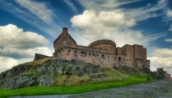 Edinburgh Castle Antica Fortezza Costruita Una Roccia Vulcanica Situata Nel — Foto Stock