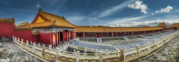 Cité Interdite Est Complexe Palais Situé Pékin Capitale Chine Pendant — Photo