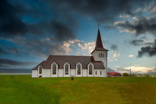 Borgarneskirkja Церква Боргарнні Ісландія Ісландська Церква — стокове фото