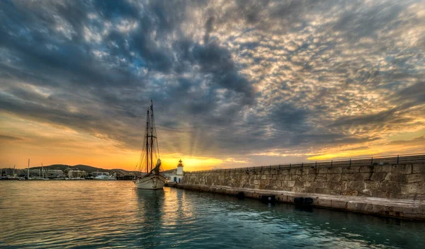 Ibiza Una Las Islas Baleares Archipiélago España Mar Mediterráneo Conocido —  Fotos de Stock