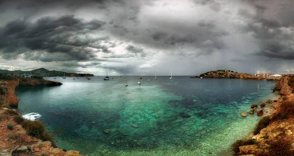 Marina Botafoc Auf Ibiza Balearen Botafoc Bucht — Stockfoto