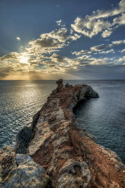 Malé Koupaliště Cala Roja Vedle Cap Martinet Dalším Útočištěm Pro — Stock fotografie