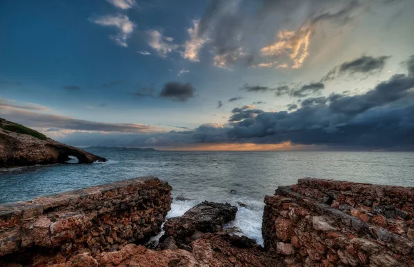 Sal Rossa Také Známý Jako Xanga Nachází Úpatí Torre Des — Stock fotografie