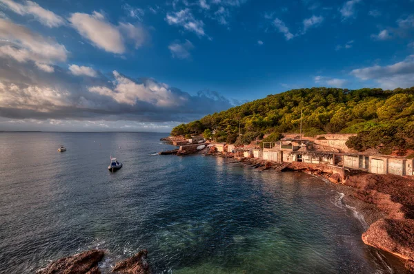 Het Natuurpark Salinas Ibiza Formentera Een Beschermd Natuurgebied Gelegen Tussen — Stockfoto