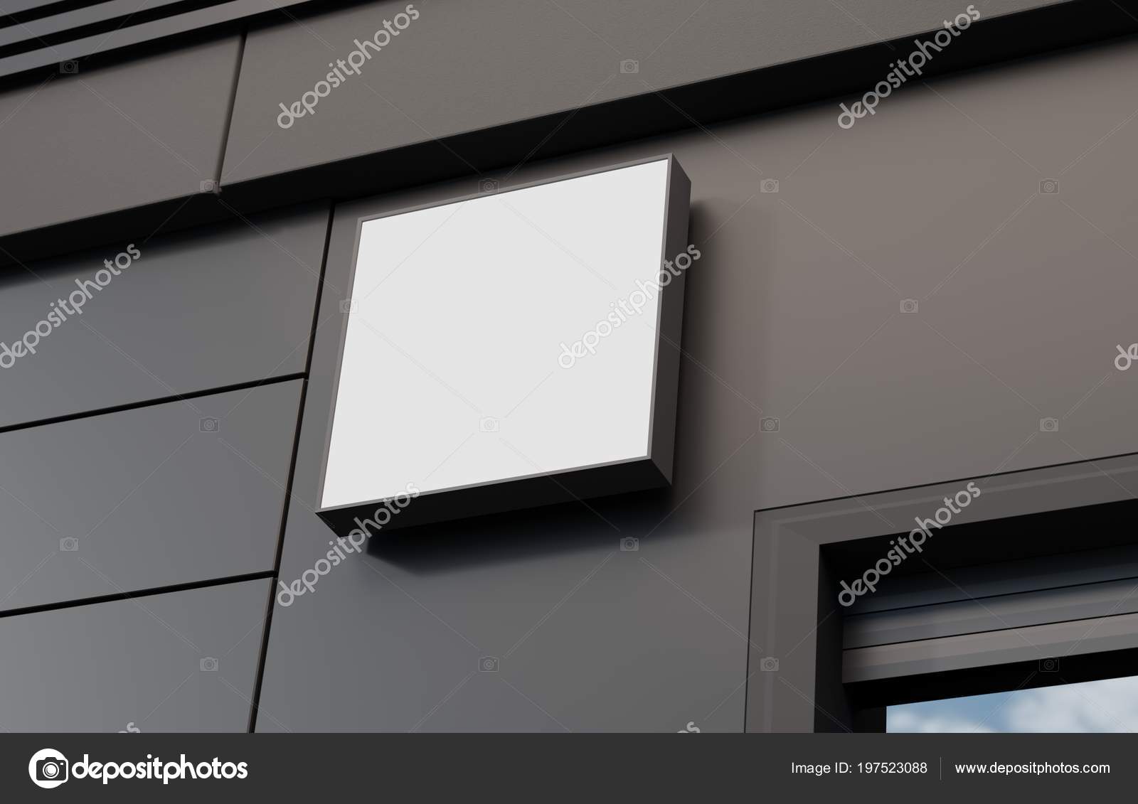 Download Blank Outdoor Signage Signboard Mockup Sign Mounted Building Logo Presentation Royalty Free Photo Stock Image By C Barbra Ford 197523088