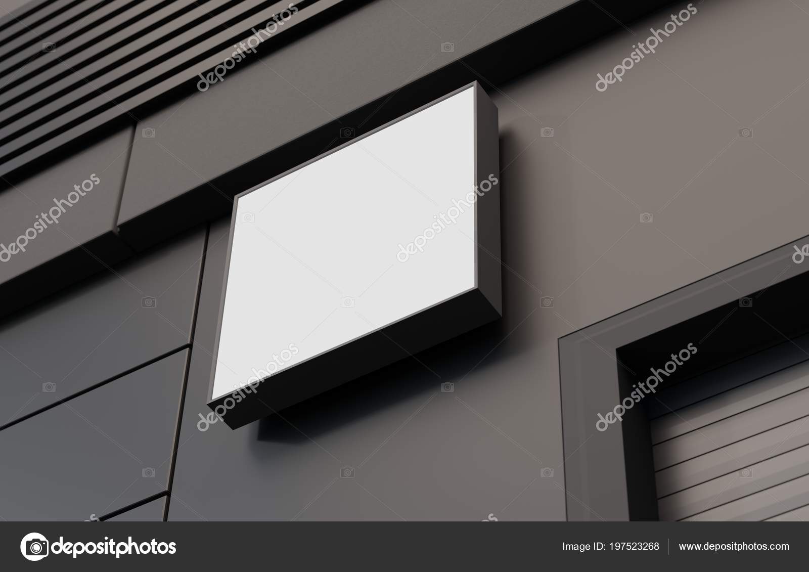 Download Blank Outdoor Signage Signboard Mockup Sign Mounted Building Logo Presentation Royalty Free Photo Stock Image By C Barbra Ford 197523268