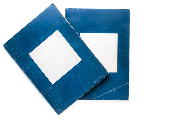Δύο βιβλία με μπλε Χαρτοκόμιξ — Φωτογραφία Αρχείου