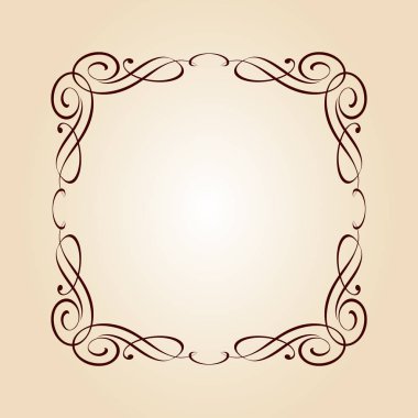  Vektör retro çerçeveler. Vektör çizim.