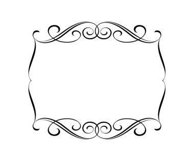  Vektör retro çerçeveler. Vektör çizim.