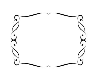  Vektör retro çerçeveler. Vektör çizim.