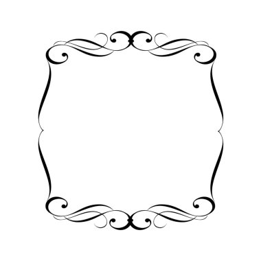  Vektör retro çerçeveler. Vektör çizim.