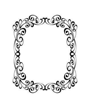 Vektör retro çerçeveler. Vektör çizim.