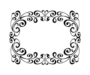 Vektör retro çerçeveler. Vektör çizim.