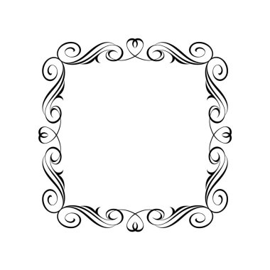  Vektör retro çerçeveler. Vektör çizim.