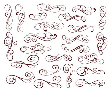 Tasarım öğeleri kümesi. Vektör çizim