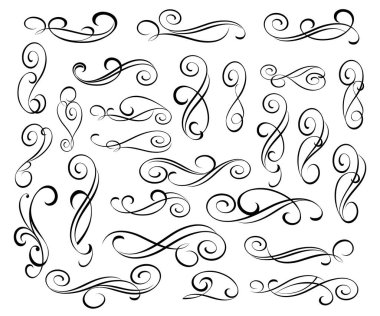 Tasarım öğeleri kümesi. Vektör çizim