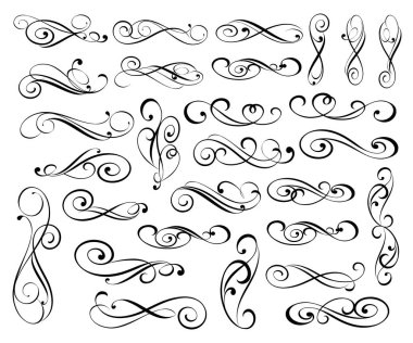 Tasarım öğeleri kümesi. Vektör çizim