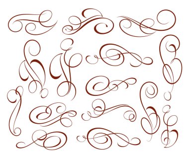 Tasarım öğeleri kümesi. Vektör çizim.