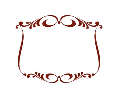 Zarif çerçeve. Vektör çizim.