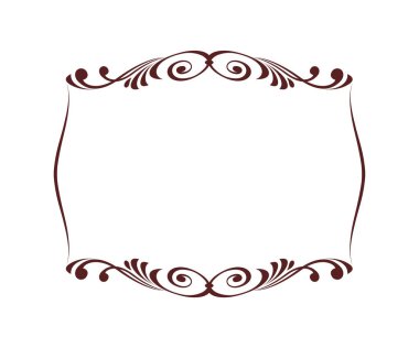 Vektör retro çerçeveler. Vektör çizim.