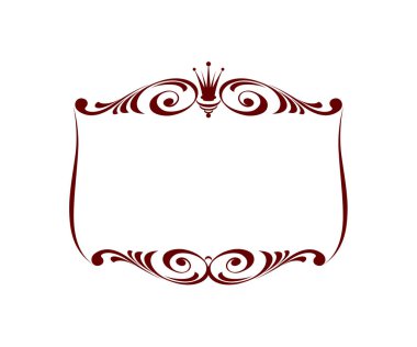 Kraliyet çerçeve. Vektör çizim.