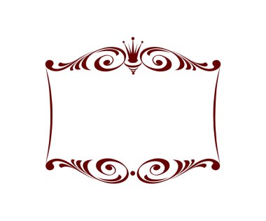 Kraliyet çerçeve. Vektör çizim.