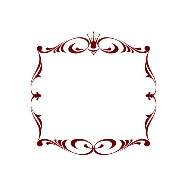 Kraliyet çerçeve. Vektör çizim.