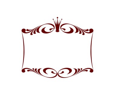 Kraliyet çerçeve. Vektör çizim.