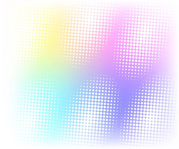 Halftone Ontwerp Achtergrond Multikleur Wit — Stockvector