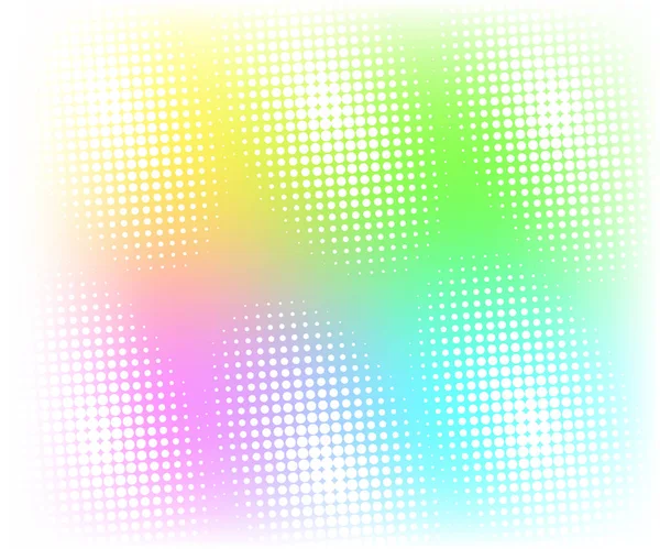 Halftone Ontwerp Achtergrond Multikleur Wit — Stockvector