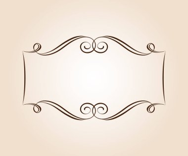 Vektör retro çerçeveler. Vektör çizim.