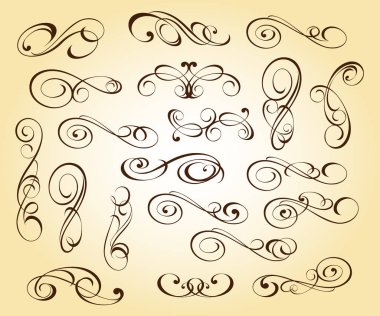 Tasarım elemanları. Vektör illüstrasyonu.