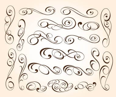 Tasarım elemanları. Vektör illüstrasyonu.