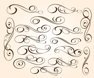 Tasarım elemanları. Vektör illüstrasyonu.